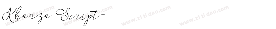 Khanza Script字体转换